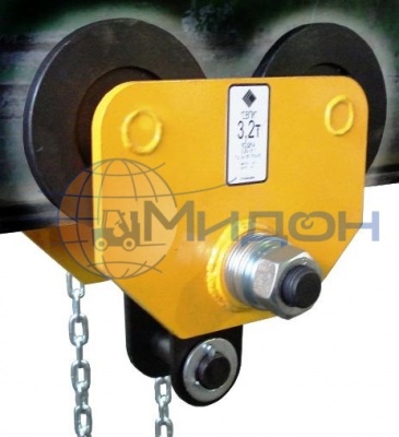 Кошка (механизм передвижения) тали ручной (тип Б) Россия 3,2 т, 12 м с приводом (взрывобезопасная Ex)