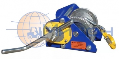 Лебёдка ручная барабанная ДИНА 250кг с канатом 20м