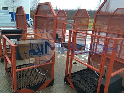 Корзина (люлька) для 2 человек на вилы погрузчика (штабелера, ричтрака) 200 кг