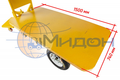 Платформенная тележка электрическая RUTRIKE ПЛИТА 1500