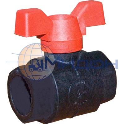 Кран шаровый (пластик/металл) КШ 1 с внешней резьбой (1дюйм)