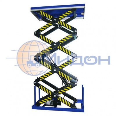 Стол подъёмный стационарный HFP 0442 400 кг, ДхШхВ(min/max): 1700х1000 х 600 / 4200 мм, ход- 3600 мм