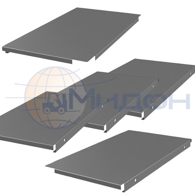 Комплект настила стеллажа Профи-Т Т160 998/1525 мет. настил осн. 300 х 1000 (3шт) , доб. 318 х 1000 (2шт)