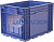 Контейнер пластиковый 4329 VDA синий сплошной 396 х 297 х 280