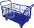 Тележка платформенная с бортами из труб ТБ 4 ( 600х1200 ) (колёса ф125: стандартные, Китай)