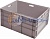 Ящик пластиковый 815 универсальный, сплошной, дно с усилением 800 х 600 х 455