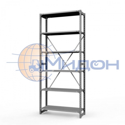 Стеллаж полочный Универсал ТСУ 2.3 (3000х1060х400) 1800 кг(стеллаж) 150 кг(полка) 6 полок обычные