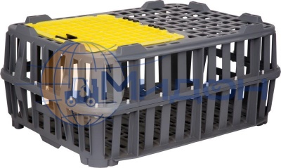 Ящик пластиковый 201-00 для перевозки живой птицы, перфорированный 745 х 535 х 335