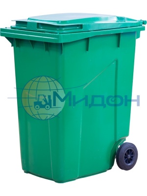 Контейнер мусорный на 2-x колесах с крышкой (HDPE) МКТ 360 935 х 605 х 1110