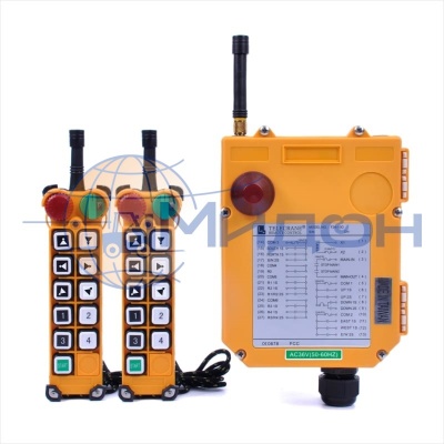 Комплект промышленного радиоуправления F24-10D (Telecrane, 380 В, 10-кнопок, двухскоростной)