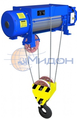 Таль электрическая стационарная тип Т35 (на лапах) (Болгария) 4 т 12 м скорость подъёма 4 м/мин