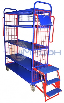 Тележка для комиссионирования ТДК 01 ( 450х1350х1665 ) (без колёс)