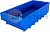 Ящик пластиковый 6003 для склада синий, сплошной 400 х 185 х 100