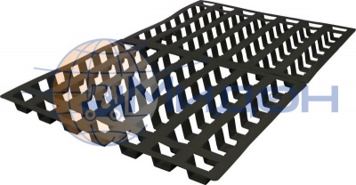 Решётка пластиковая перфорированная (3000кг) для заморозки FS 1208 1200 х 800 х 50 цвет - чёрный