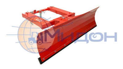 Отвал с поворотным механизмом 1800х500мм для уборки снега вилочным погрузчиком (с защитной резиной) (CAM, Бельгия)