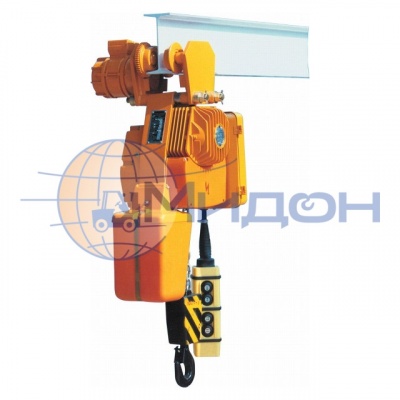 Таль электрическая цепная передвижная ВВ104М электропривод тележки (Болгария) 2000кг 3,2 м скорость подъёма 4.0/0.8 м/мин