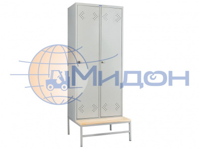 Скамья-подставка для одёжного шкафа (локера) LS-21-80 сосна