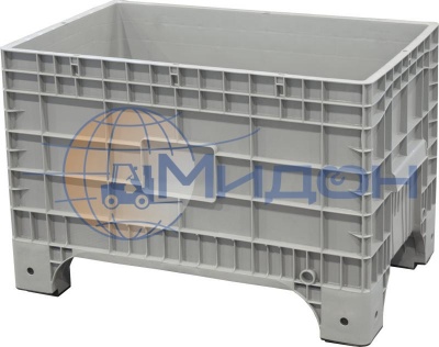 Контейнер пластиковый В-Вох 1065 Mini крупногабаритный 1017 х 636 х 673 cплошной на ножках