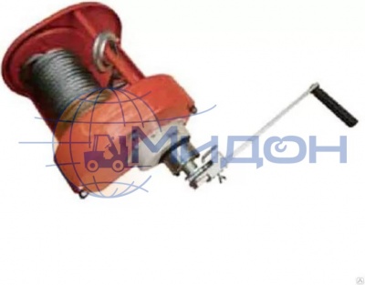 Лебедка ручная барабанная Euro-Lift CHW 1.0 (1т, длина каната - 40м)