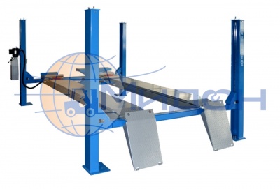 Подъемник  4-х стоечный электрогидравлический TST440C, г\п 4 т, гладкие платформы Trommelberg (Германия)