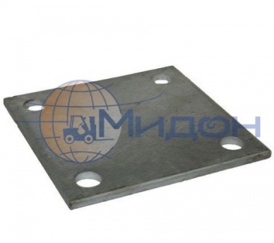 Пластина для установки стеллажей на асфальт (под стойку/защиту) 250х250х4мм
