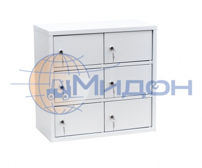 Индивидуальный шкаф кассира на 6 ячеек