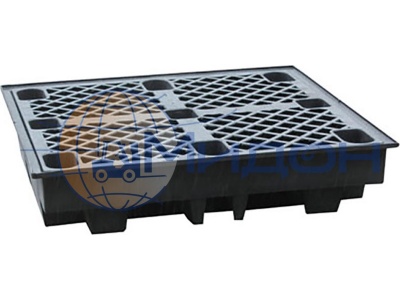 Контейнер пластиковый под локализацию ПдО Б4Р 1280 х 1280 х 275 с пластиковым паллетом