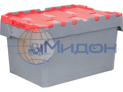 Ящик пластиковый 106-02 Magnum Pro универсальный сплошной, с крышкой 600 х 400 х 343