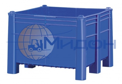 Контейнер пластиковый 11-10D-NA крупногабаритный 1000 х 1000 х 740 сплошной на ножках