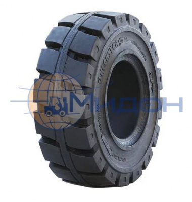 Шина цельнолитая 23х9-10 Greckster Gold с замком