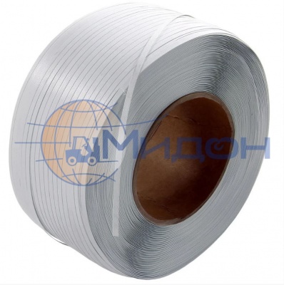 Лента полипропиленовая (ПП) 9х0,5мм (серая) 1 бухта 4000 м (автомат, полуавтомат, ручная)