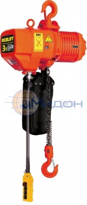 Таль электрическая цепная стационарная 3т 6м OCALIFT 03-01s 380в на крюке