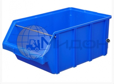 Контейнер пластиковый 1060 сплошной с вырезом 715 х 442 х 300