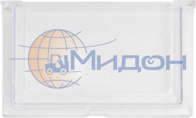 Панель фронтальная VP 1109 к контейнерам пластиковым SK, прозрачная 85 х 50 х 2