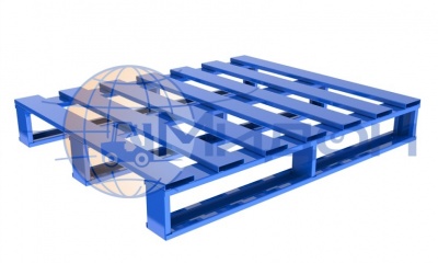 Поддон (паллет) металлический, окрашенный ПМК-0 Фин ( 1000х1200х150 ) (500кг)