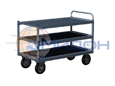 Тележка инструментальная 08.530 Ferrum Титан 3 полки 1203х615х921h