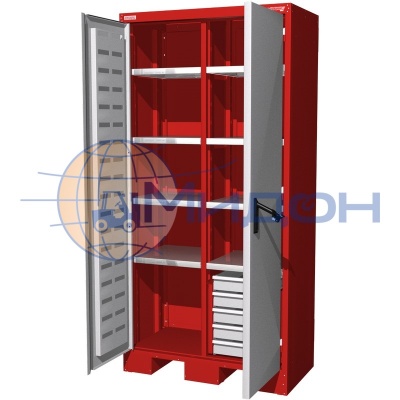 Шкаф инструментальный 08.3058 Ferrum Титан (8 полок, 5 ящиков)