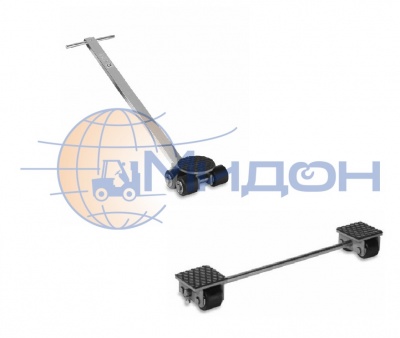 Роликовая платформа (подводная опора) TISEL Technics RSS8 (8т) комплект: 1 поворотная + 2 неповоротные