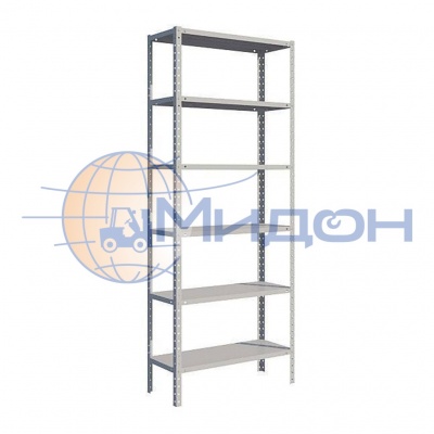 Стеллаж полочный Лайт ТС-31286 (3000х1200х800)** 400 кг(стеллаж), 120 кг(полка), 6 полок обычные