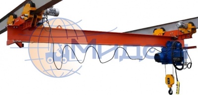 Кран мостовой электрический однобалочный подвесной однопролётный г/п 1 т пролет 6,0 м