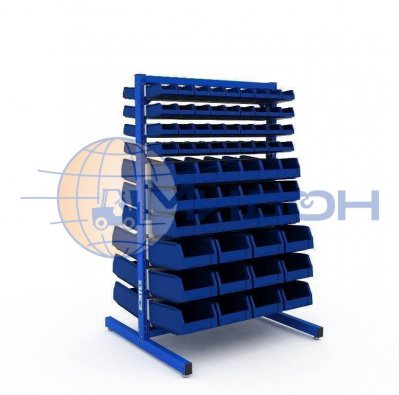 Система хранения SORTEX 1495-2 №1-4 1575х965х955 двусторонняя, включая контейнеры 12.401 (75*100*165)-72шт, 12.402 (130*150*250)-36шт, 12.403 (150*225*350)-24шт.