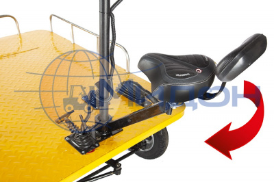 Платформенная тележка электрическая RUTRIKE СКЛАД 1500 New