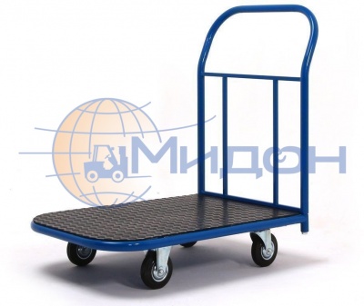 Тележка платформенная с покрытием из резинового листа ПР2-8.12 800х1200 (колёса ф200: стандартные, Китай)
