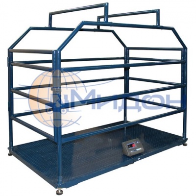 Весы для взвешивания животных МИДЛ МП 2000 ВЕД(Ж)А Ф-1(500/1000; 2000х1200 ) «Живой вес»