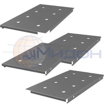 Комплект перфорированного металлического настила для стеллажа Профи-Т Т150/1 760/1225 мет. настил осн. 300 х 766 (2шт) , доб. 318 х 766 (2шт)