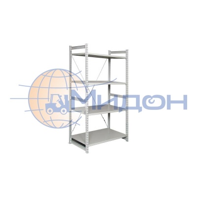 Стеллаж полочный Универсал ТСУ 5 (2000х1060х800) 1800 кг(стеллаж) 300 кг(полка) 4 полки обычные