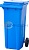 Контейнер мусорный на 2-x колесах с крышкой (HDPE) Цвет: синий МКТ 120 550 х 480 х 995