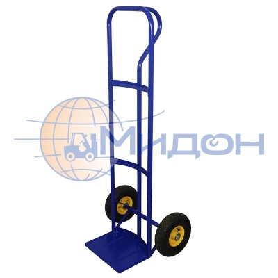 Тележка двухколёсная НТ 1805 (150кг) (2 блока из 3 колёс ф160: литая резина, Китай)