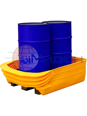 Контейнер пластиковый под локализацию ПдО-У Б2 1500 х 1100 х 440 с пластиковым паллетом