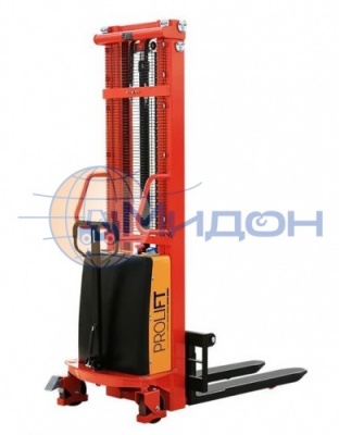 Штабелер ручной с электрическим подъёмом вил SPN 1025 (1т 2,5м)